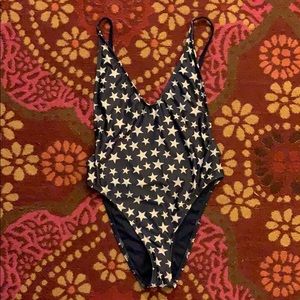 Nasty Gal- one piece with stars 4th of July-Bikini